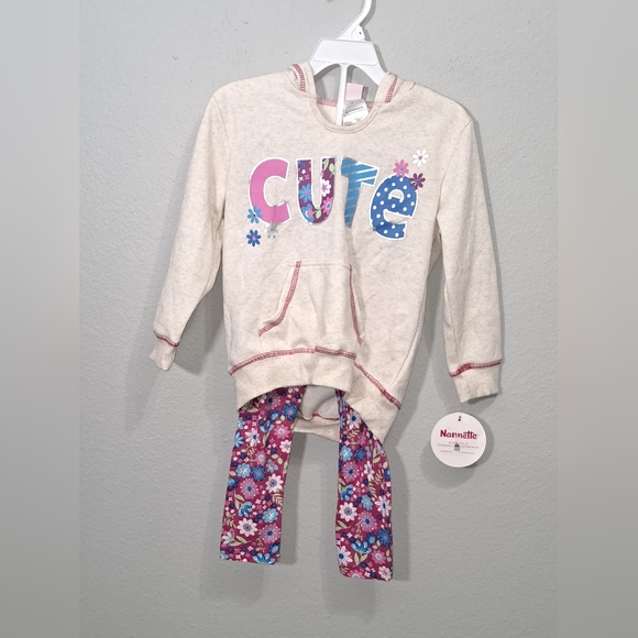 Nannette Two-Piece Set features an adorable and cozy hoodie sweater, Size Small. - Picture 1 of 14